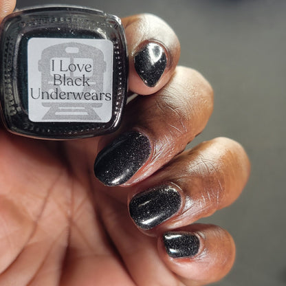 I Love Black Underwears