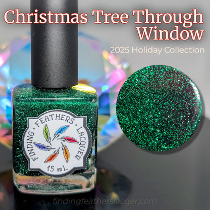 Christmas Tree Through Window