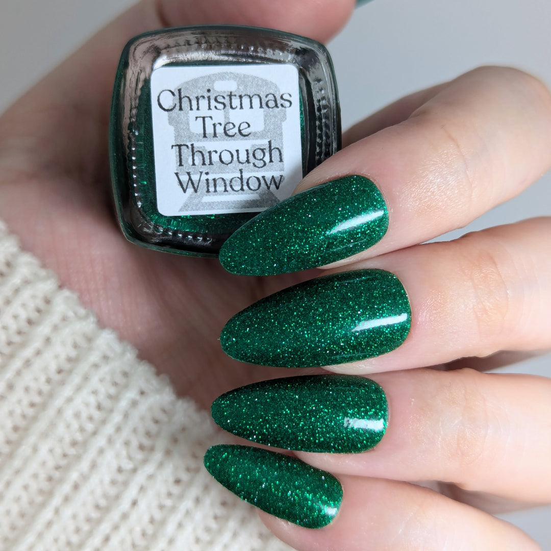 Christmas Tree Through Window