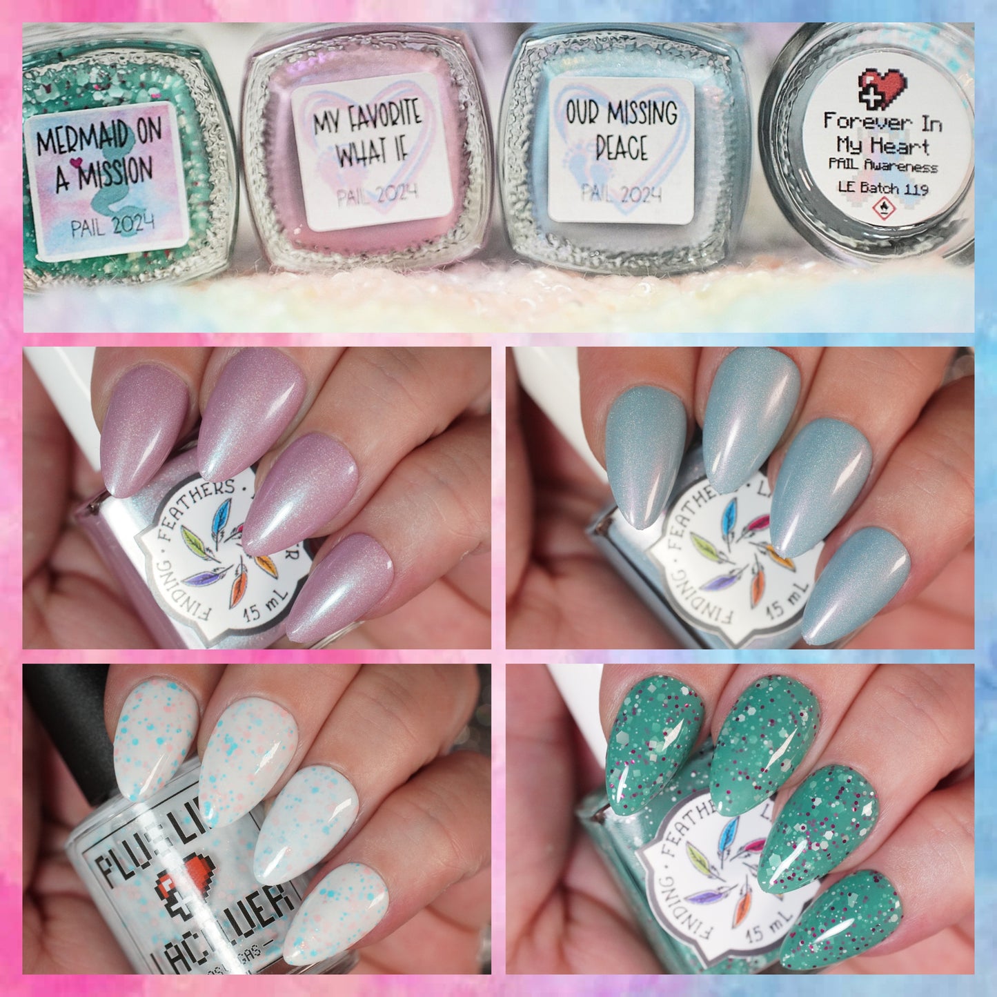 Full PAIL Collaboration Bundle - Plus Life Lacquer + Finding Feathers Lacquer *CHARITY*