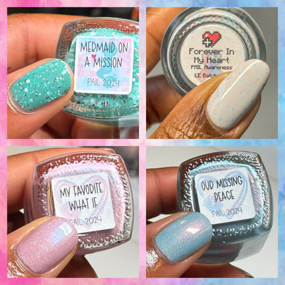 Full PAIL Collaboration Bundle - Plus Life Lacquer + Finding Feathers Lacquer *CHARITY*