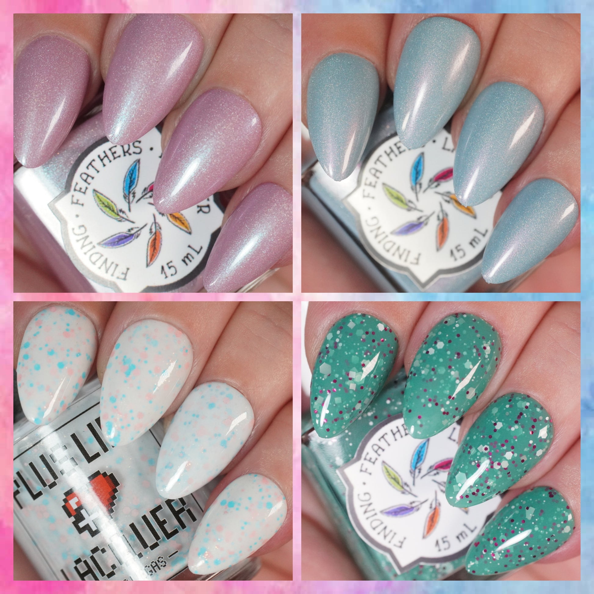 Flamingo Feather Nails 2025: Soft, Ethereal Beauty