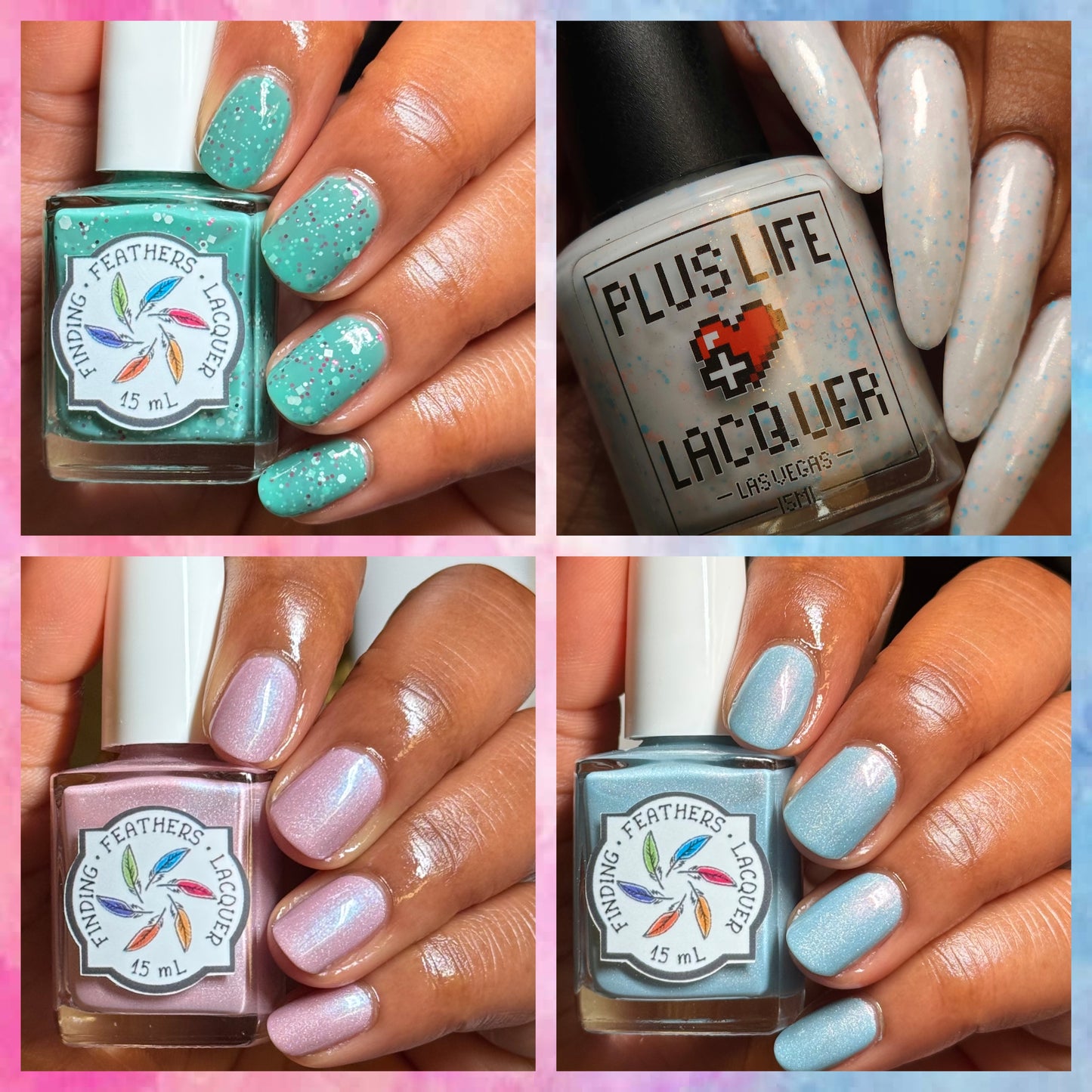 Full PAIL Collaboration Bundle - Plus Life Lacquer + Finding Feathers Lacquer *CHARITY*