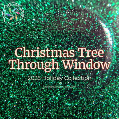 Christmas Tree Through Window